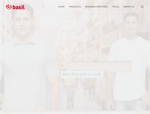 Tablet Screenshot of basilapparel.com